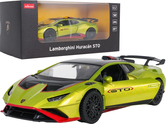 Modèle métallique Lamborghini Huracán STO 1:32 vert RASTAR