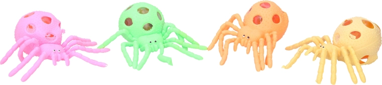 Araignée à presser avec slime 13 cm