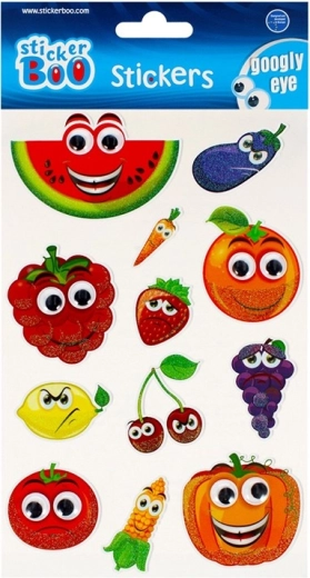 Autocollants fruits avec yeux