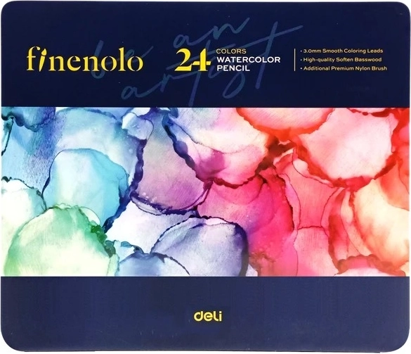 Crayons de couleur aquarellables – set de 24 pcs