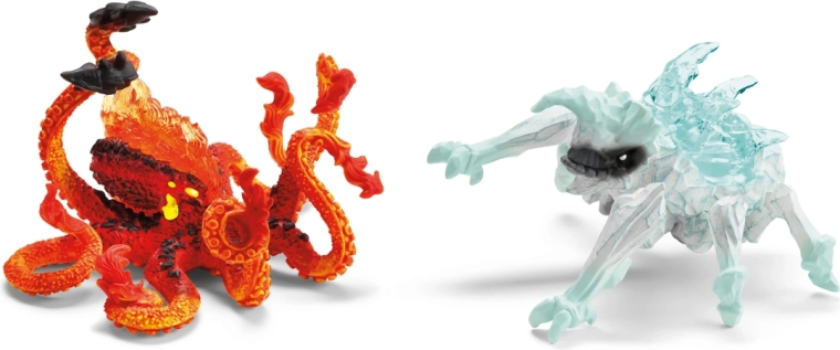 Schleich Eldrador Creatures : insecte de glace vs. kraken de feu