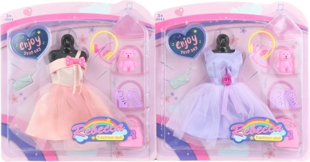 Robe pour poupée avec accessoires