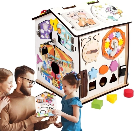 Jeu multisensoriel coloré sur plusieurs faces