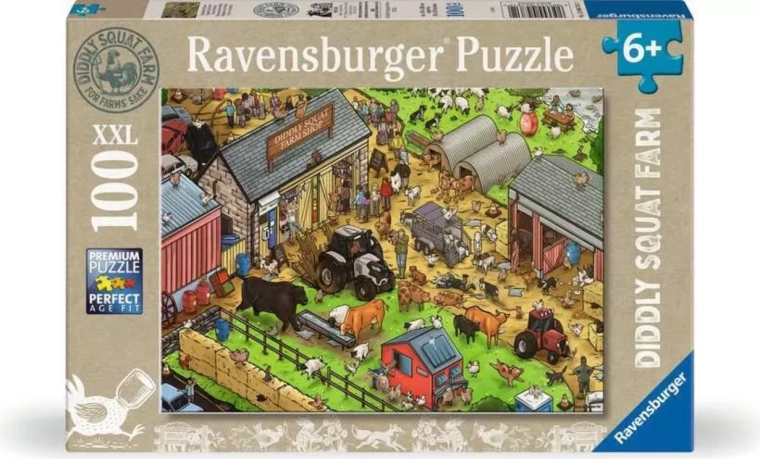 Puzzle Ravensburger Diddly Squat Farm Shop XXL de 100 pièces