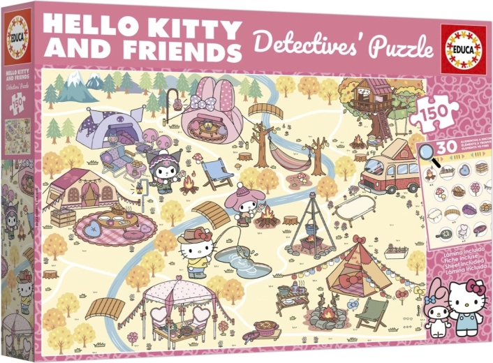 Puzzle détective Educa Hello Kitty & amis 150 pièces