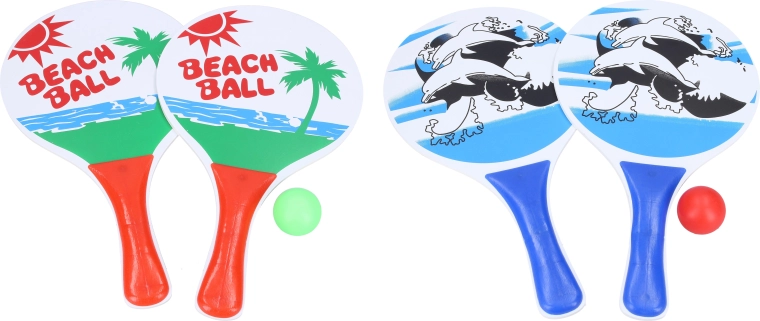 Tennis de plage – set de 2 raquettes et balle