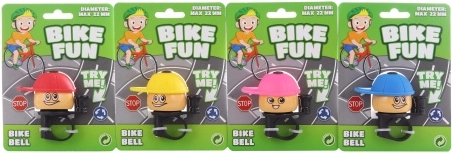 Sonnette de vélo avec motif amusant