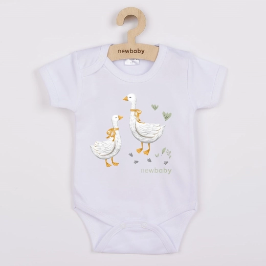Body bébé à manches courtes avec imprimé oie New Baby