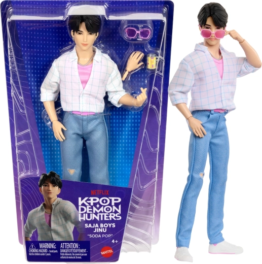 Mattel KPop Demon Hunters Saja Boys Jinu « Soda Pop » poupée mode 30 cm
