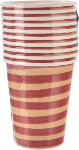 Gobelets en papier Jungle rouges 250 ml (10 pcs)