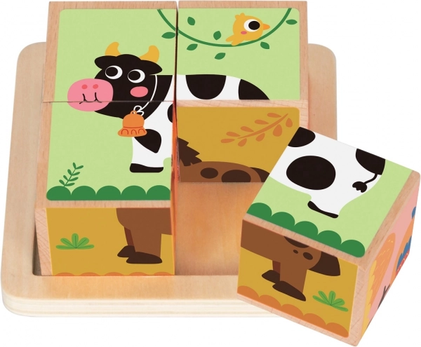 Blocs de bois Ferme