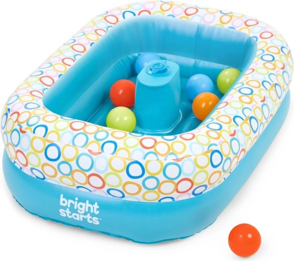 Baignoire gonflable et piscine à balles Bright Starts Bathe & Giggle 2 en 1