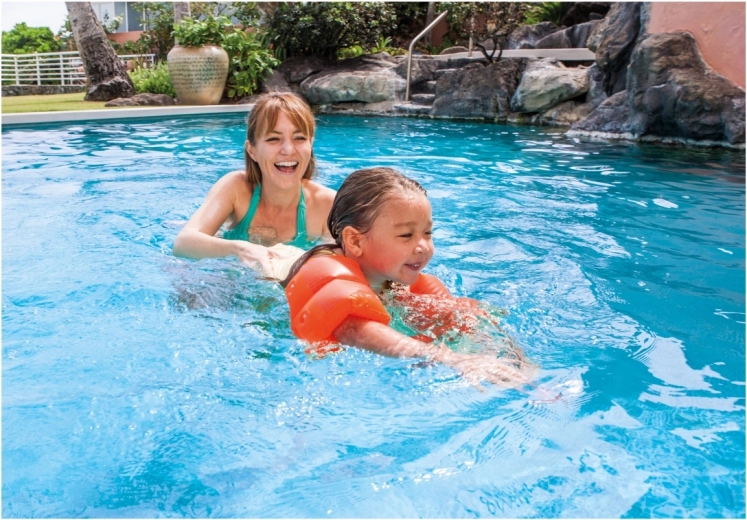 Pour les enfants de 3 à 6 ans lors de l’apprentissage de la natation