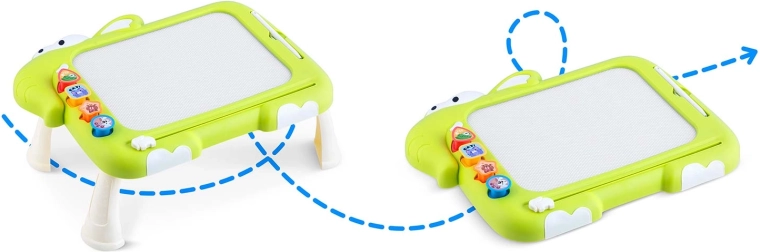 Table avec pieds pour un jeu confortable