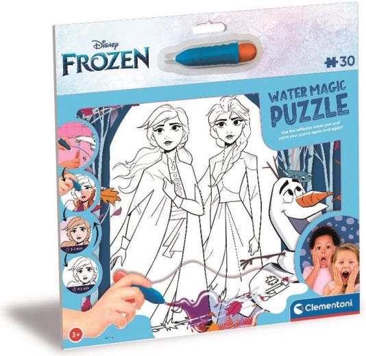 Puzzle à peinture à l’eau Magie de l’eau : La Reine des Neiges 2, 30 pièces