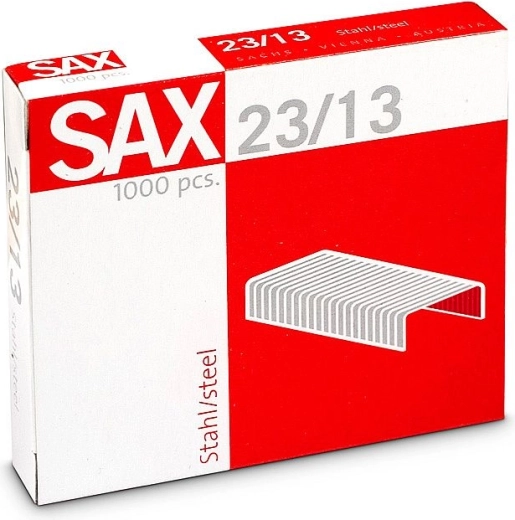 Agrafes SAX 23/13, galvanisées, 1000 pcs