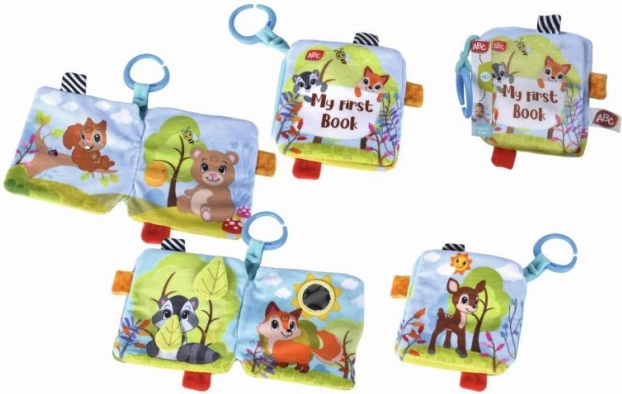 Livre textile souple Forest Friends pour bébés 17 cm