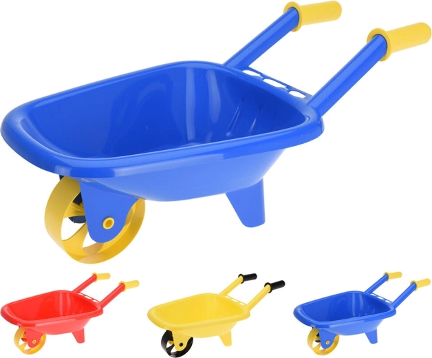 Brouette en plastique pour enfants bleue 60 × 25 × 30 cm
