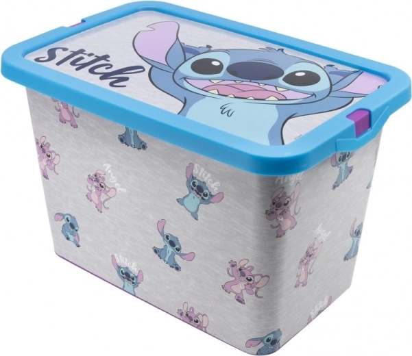 Boîte de rangement Stitch et Angel 7l