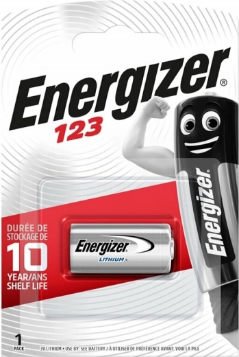 Pile photo au lithium Energizer CR123A 3 V
