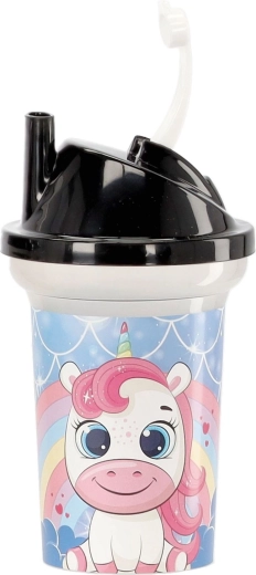 Fermeture anti-fuite avec paille intégrée