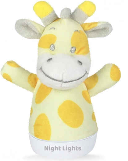 Veilleuse – girafe en peluche pour s’endormir 15 cm
