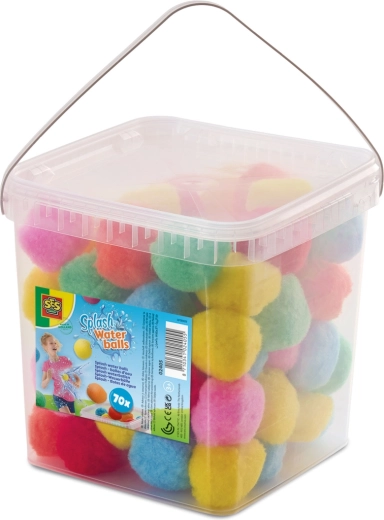 Ballons aquatiques Splash – lot de 70 pièces dans un seau