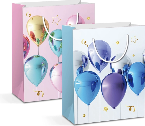 Sac cadeau en papier pour bouteille - 1 pièce