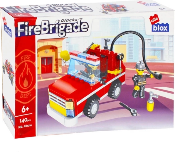 Kit de construction unité d’intervention – camion de pompiers avec tuyau et figurines