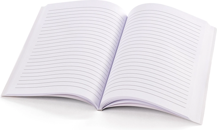 Écriture confortable sur papier ligné