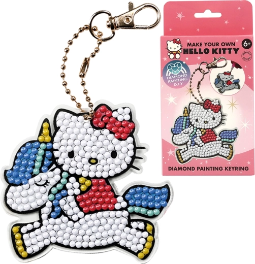 Hello Kitty peinture diamant par numéros – porte-clés pour enfants
