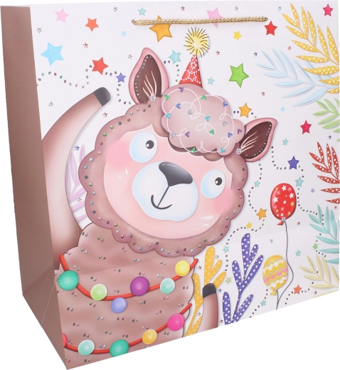 Sac en papier robuste avec anses en cordon