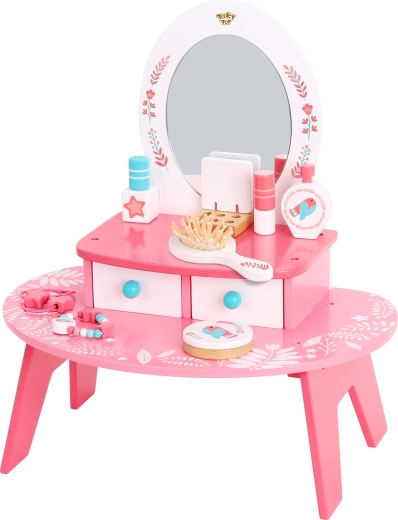 Coiffeuse rose en bois avec miroir TOOKY TOY