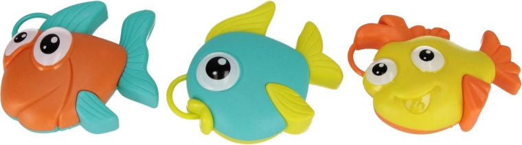 Poissons flottants aux couleurs vives