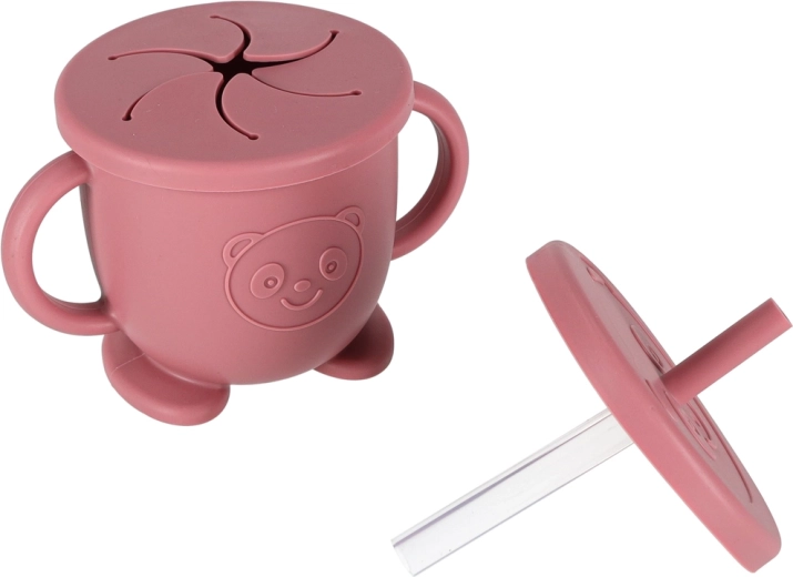 Tasse avec deux couvercles