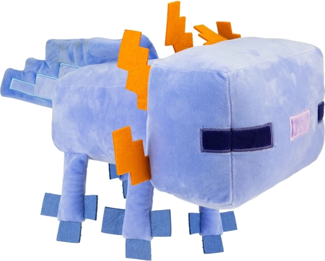 Axolotl en peluche Minecraft bleu 44 cm