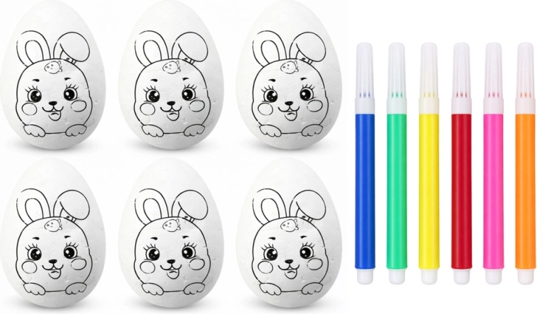 Feutres en six couleurs
