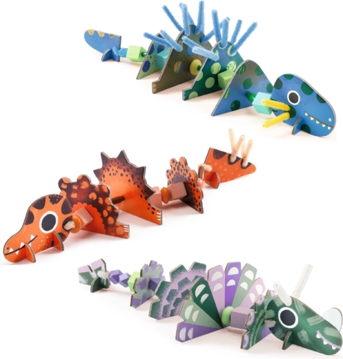 Dinosaures joyeux à assembler