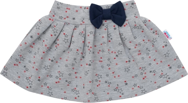 Jupe à taille élastique avec nœud