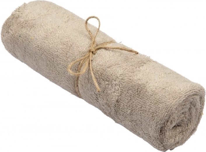 Serviette Timboo en éponge de bambou Feather Grey 74 × 110 cm
