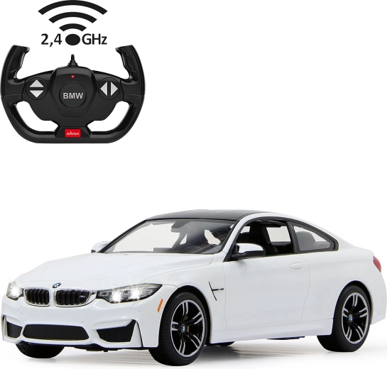 Jamara BMW M4 Coupé radiocommandée 1:14 blanche 2,4 GHz