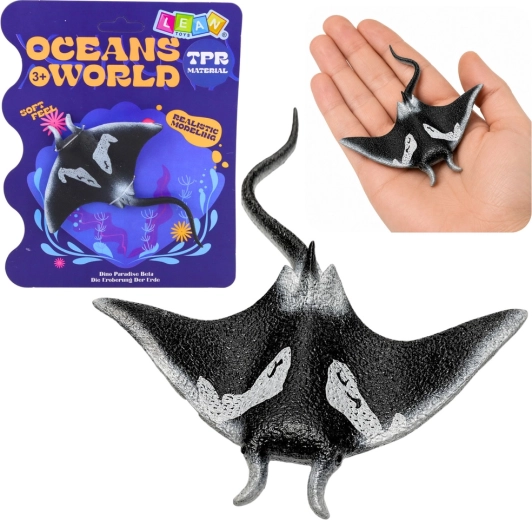 Figurine en caoutchouc de raie manta (raie) 13 cm