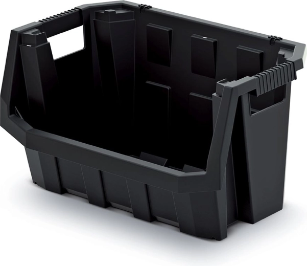 Boîte de rangement en plastique Truck Max 60 l, noire