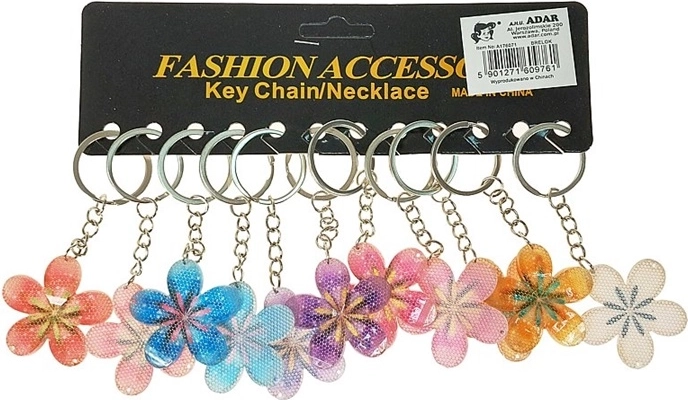 Pendentif coloré en forme de fleur (lot de 12 pcs)