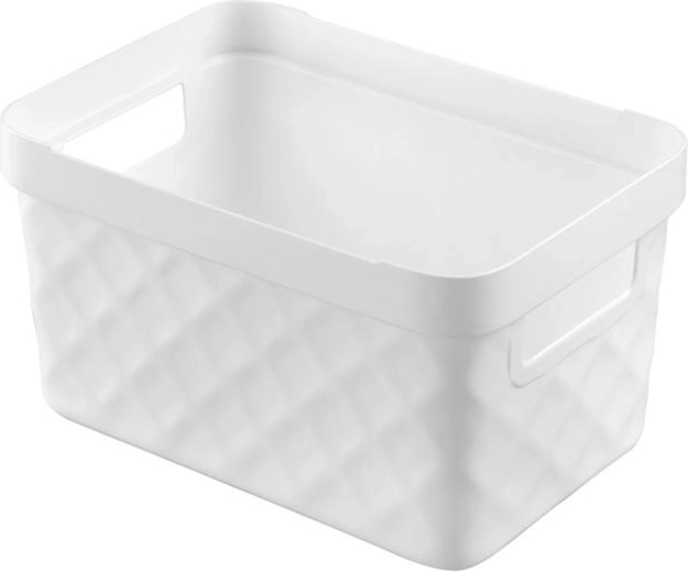 Panier de rangement en plastique HEIDRUN 18 × 27 × 14 cm – assortiment de couleurs