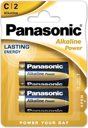 Panasonic Alkaline Power LR14 C piles, 2 pcs