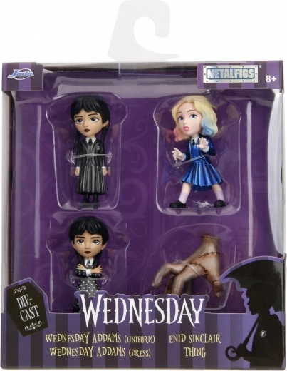 JADA figurines en métal Wednesday 4 pcs 6,5 cm