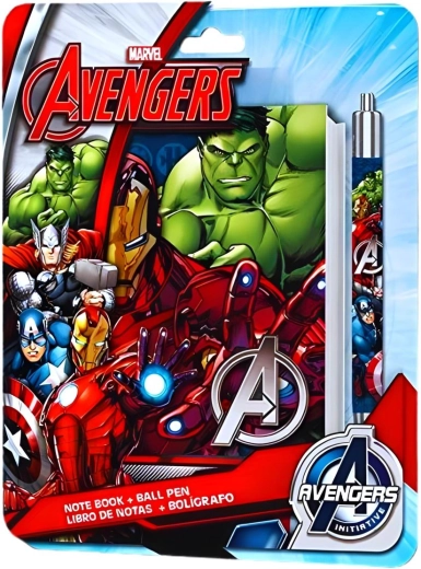 Ensemble carnet et stylo Avengers