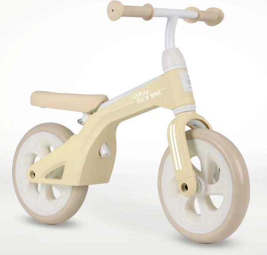 Draisienne Qplay Tech crème 10" pour enfants de 2 à 4 ans
