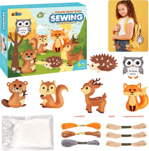 Kit créatif d’animaux de la forêt en feutrine
